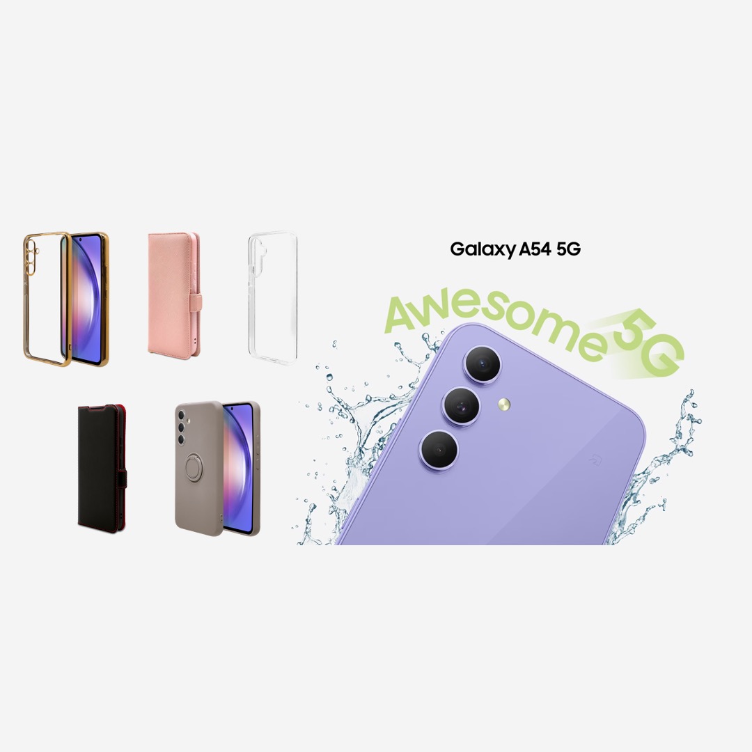 よくばりな理想を充実機能で叶えるAwesomeな1台「Galaxy A54 5G」専用アクセサリー発売！